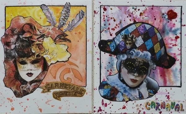 Création scrap Joyeux Carnaval